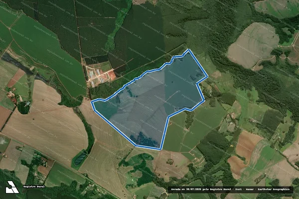 Imagem de satélite de Fazenda Santa Tereza - Fazenda Santa Tereza em Itapeva - SP
