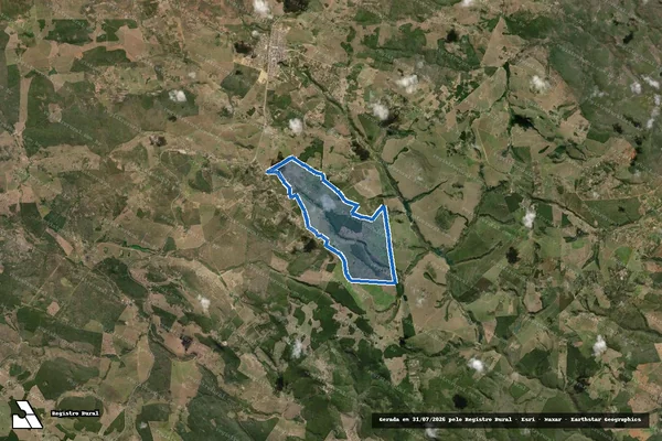 Imagem de satélite de FAZENDA COORDENAÇÃO - GLEBA01 em Brejões - BA