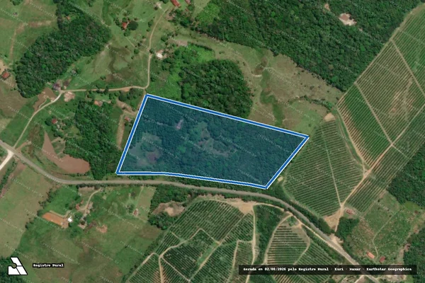 Imagem de satélite de FAZENDA CRISTIANO - GLEBA B em Pariquera-Açu - SP