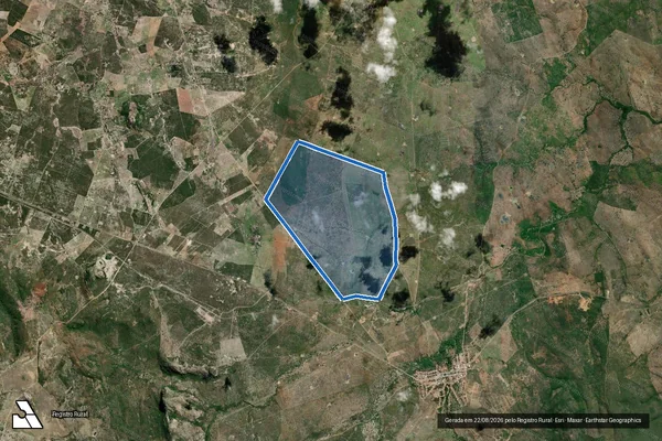 Imagem de satélite de FAZENDA MANE VERMEI - Parte 1 em Santa Terezinha - BA