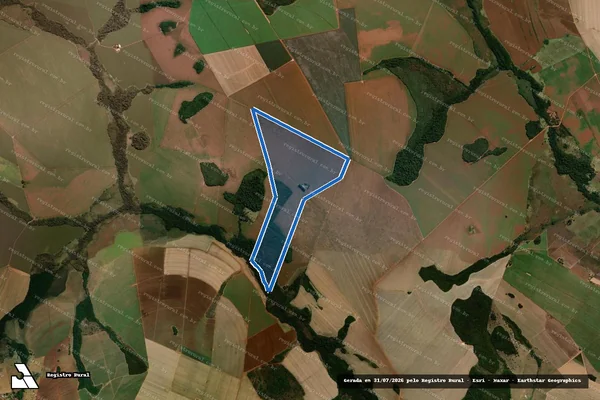 Imagem de satélite de FAZENDA ALTO DO BONFIN - Parte 1 em Perolândia - GO