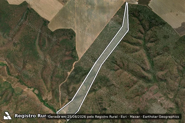 Imagem de satélite de Fazenda Barra do Côco - Parte 1 em Loreto - MA