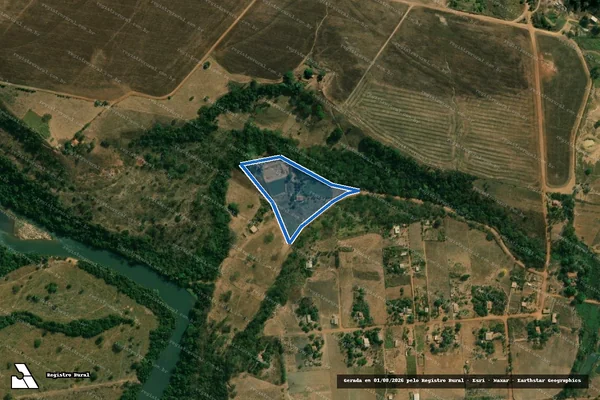 Imagem de satélite de Assentamento Vila Rural Laço de Ouro - LOTE 23 - Parte 22 em São Pedro da Cipa - MT