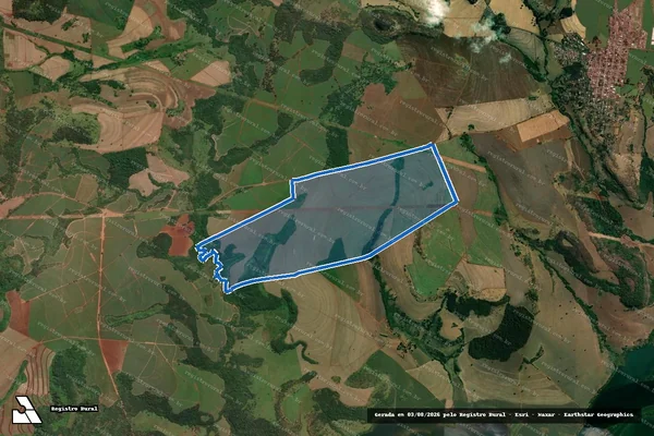 Imagem de satélite de Fazenda Nova Fronteira I, II e III - Parte 1 em Conquista - MG