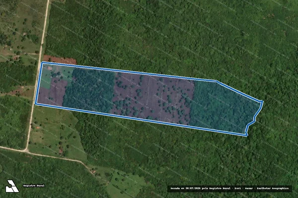 Imagem de satélite de PROJETO DE ASSENTAMENTO 72 - Lote 78 em Ladário - MS