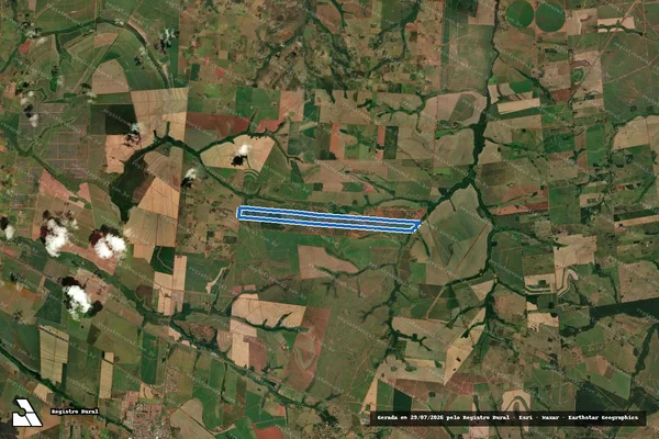 Imagem de satélite de Fazenda Santa Barbara - Gleba 01 em Andradina - SP