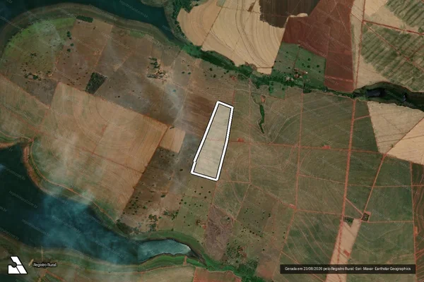 Imagem de satélite de FAZENDA FLORESTA - GLEBA 03 em Santa Vitória - MG