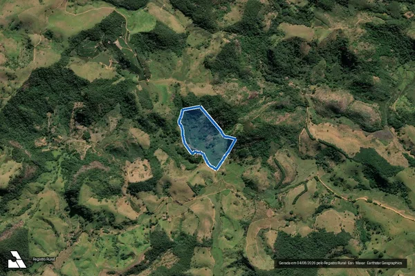 Imagem de satélite de SÍTIO SANTO ANTÔNIO - Parte 1 em Leopoldina - MG