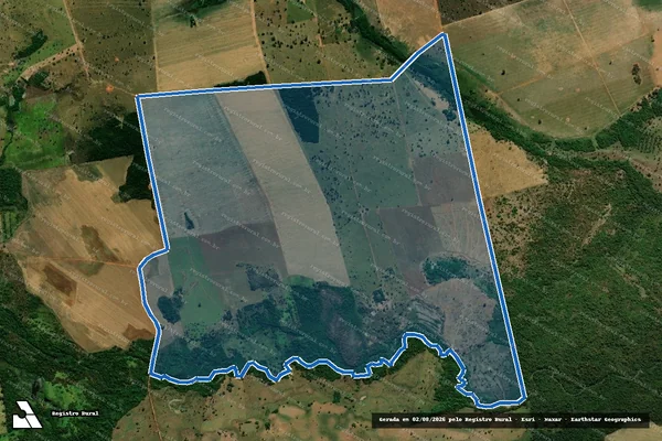 Imagem de satélite de Fazenda Jandaia em Porto Alegre do Norte - MT