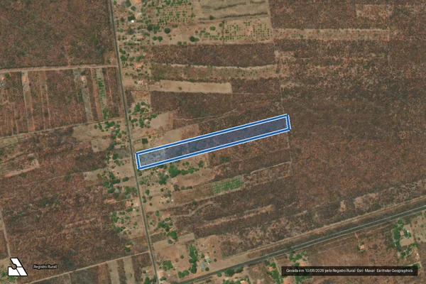 Imagem de satélite de FAZENDA SANTA JOANA DARC - Agrovila 07 em São João da Varjota - PI