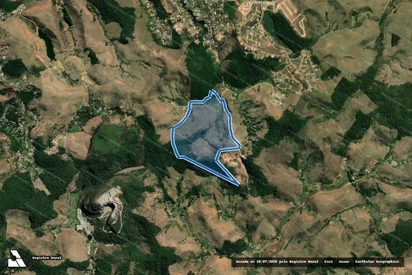 Imagem de satélite de Fazenda Boa Vista, Bom Jardim e Bom Destino - 03 em Chácara - MG