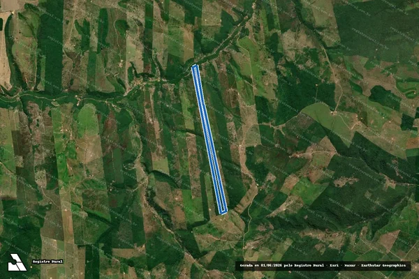 Imagem de satélite de P.A RIO BONITO/ FAZENDA NOVA /LOTE 179 - Parcela 1 em Bom Jesus das Selvas - MA