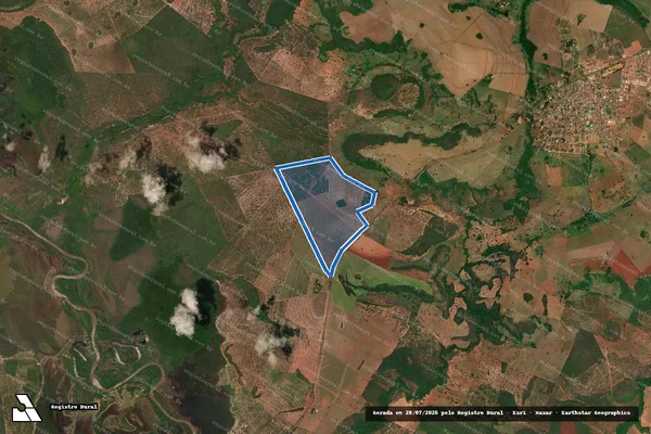Imagem de satélite de Fazenda Terra Firme - Desmembramento em Serranópolis - GO