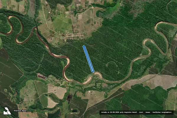 Imagem de satélite de Lote de Cacau-C49 ? PA Paulo Freire - Perímetro em Mucuri - BA