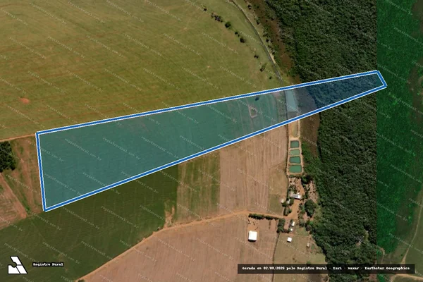 Imagem de satélite de Fazenda Campo Alegre / Lote 06 ? Parte - Área Remanescente em Chapadão do Sul - MS