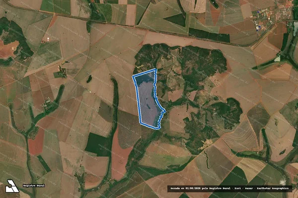 Imagem de satélite de FAZENDA CACHOEIRA E MORRINHOS, LUGAR DEN. FAZENDA ANDORINHAS - FAZENDA ANDORINHAS em Tupaciguara - MG