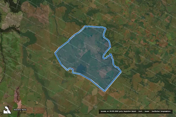Imagem de satélite de Fazenda Entre Rios - Gleba A em Itacurubi - RS