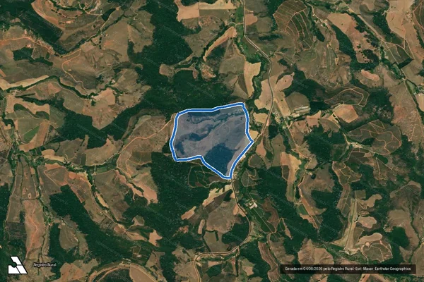 Imagem de satélite de Fazenda Soledade - Parte 3 em Paula Cândido - MG