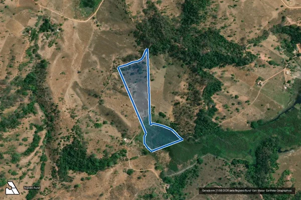 Imagem de satélite de FAZENDA POUSO ALEGRE- GLEBA-4 - Parte 1 em Mesquita - MG