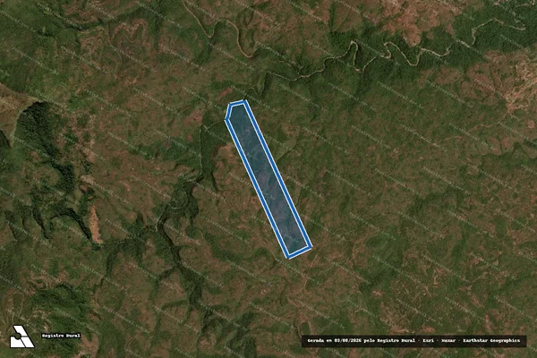 Imagem de satélite de FAZENDA BOA VISTA e SALTO, LUGAR DENOMINADO CAPOEIRINHA em Portelândia - GO