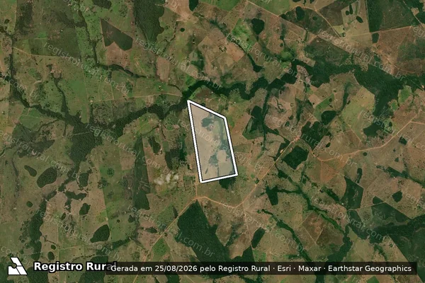 Imagem de satélite de Sítio Santa Clara - Parcela 1 em Porto Esperidião - MT
