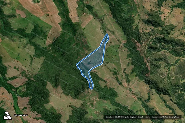 Imagem de satélite de Fazenda Urtigão 02 - Parte 2 em Echaporã - SP