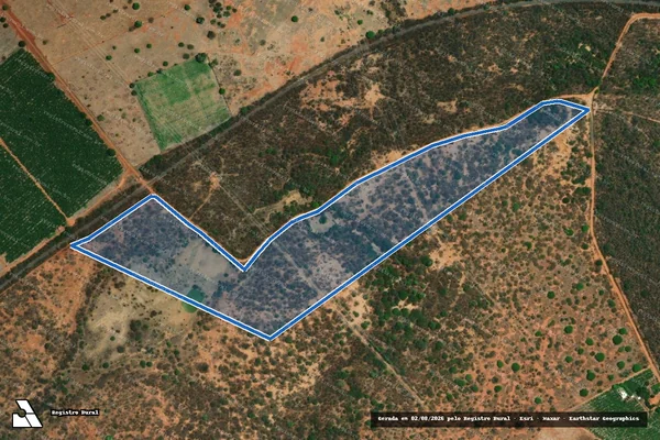 Imagem de satélite de Fazenda Gameleira, lugar denominado Pirajá - Fazenda Gameleira, lugar denominado Pirajá em Janaúba - MG
