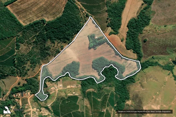 Imagem de satélite de Fazenda Boa Vista - Parcela 1 em Ilicínea - MG