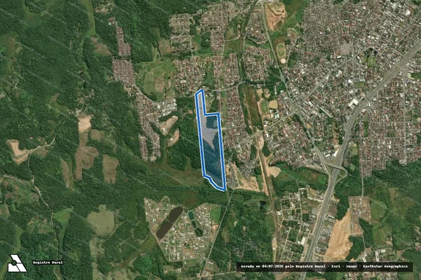 Imagem de satélite de Lote 17 em Registro - SP