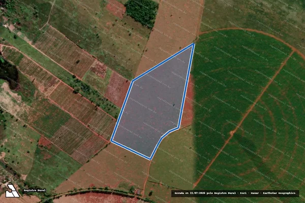 Imagem de satélite de Fazenda Pratinha - Antonio em Pinheiros - ES