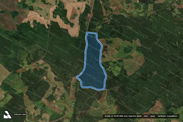 Imagem de satélite de TEREZINHA APARECIDA FAGUNDES - Gleba A em Curitibanos - SC
