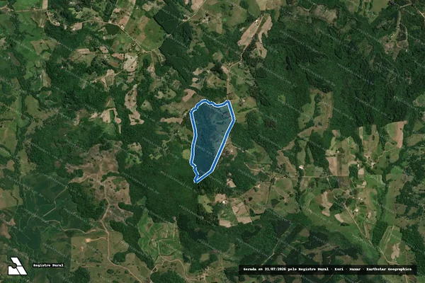 Imagem de satélite de IMOVEL RURAL - PARCELA 01 em Camaquã - RS