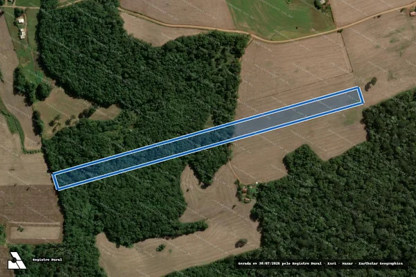 Imagem de satélite de Tereno Rural sem denominação - Parte 5 em Capinzal - SC