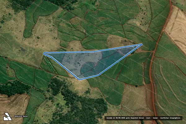 Imagem de satélite de FAZENDA CAMBARÁ - Parte 1 em Cambará - PR