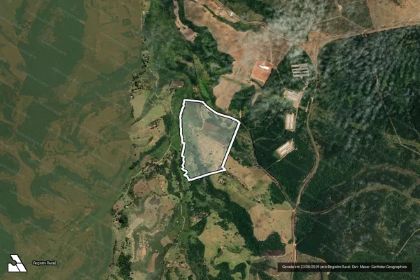 Imagem de satélite de Fazenda Santa Mariana - Parcela 1 em Botucatu - SP
