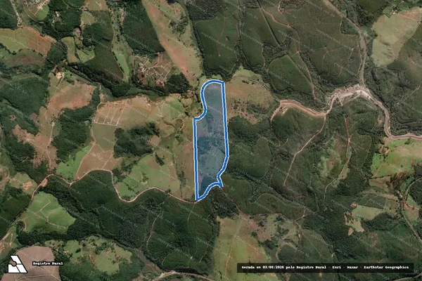 Imagem de satélite de FAZENDA FÁBRICA VELHA -ÁREA 5 - Parcela 1 em Santa Bárbara - MG