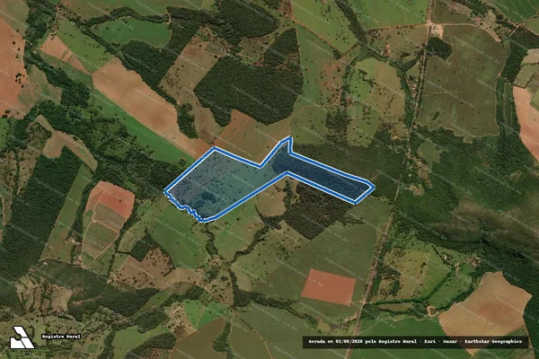 Imagem de satélite de FAZENDA ÁGUA LIMPA - 001 em Pirenópolis - GO