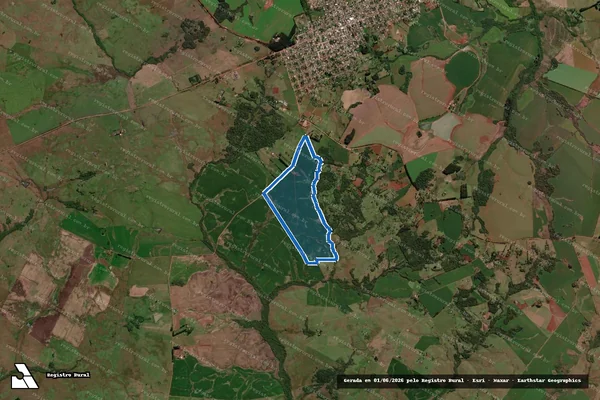 Imagem de satélite de Fazenda Boa Vista - Iolanda Frizon Lodi em Santo Antônio das Missões - RS