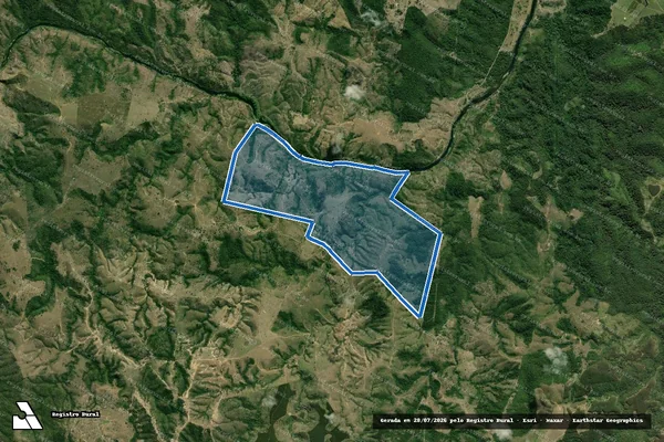 Imagem de satélite de FAZENDA BEIRA RIO - 001 em Potiraguá - BA