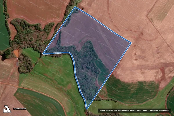 Imagem de satélite de Fazenda do Braga - Parte 1 em Redentora - RS