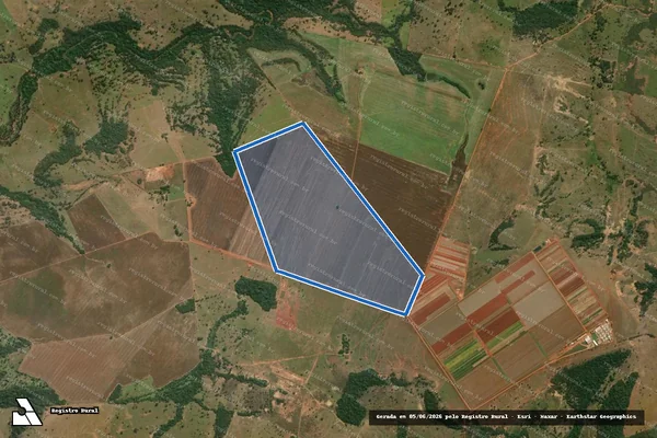 Imagem de satélite de FAZENDA ARCO ÍRIS - Matrícula 2441 em Rondonópolis - MT