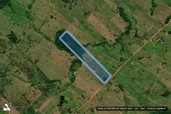 Imagem de satélite de LOTE 120 GLEBA 55 P.I.C PEAR - LOTE 120/C em Jaru - RO