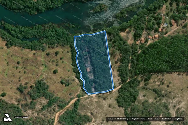 Imagem de satélite de FAZENDA SÃO BENTO, lugar denominado ?ALPERCATA? - Parte 1 em Davinópolis - GO