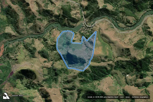 Imagem de satélite de Fazenda Mont Serrat - Parte 1 em Comendador Levy Gasparian - RJ