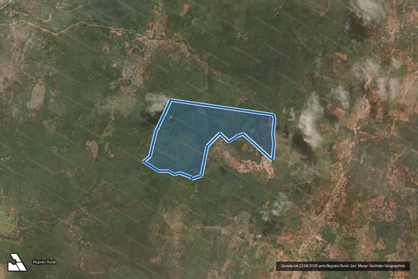 Imagem de satélite de FAZENDA LAGOA BONITA - MAT 694 em Boa Nova - BA