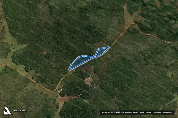 Imagem de satélite de FAZENDA BODOQUENA - Parte 1 em Miranda - MS