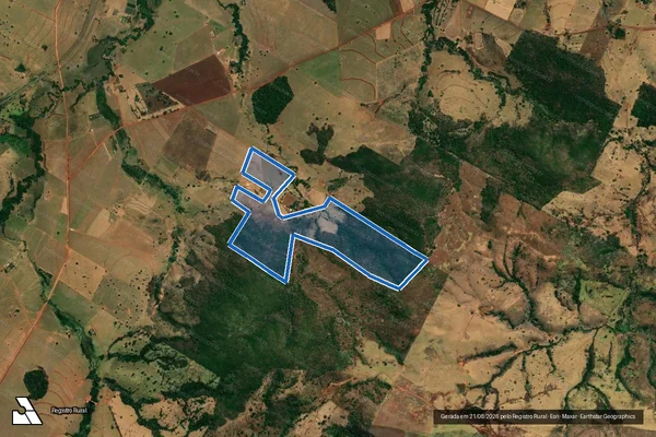 Imagem de satélite de FAZENDA LAVRINHA DE SÃO SEBASTIÃO / GLEBA 04 em Goianésia - GO