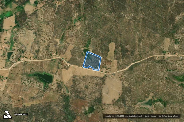 Imagem de satélite de SITIO MONTE LIMA ? LOTE 2444 - Parte 1 em Jaguaribe - CE