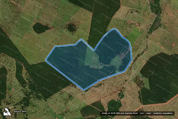 Imagem de satélite de FAZENDA SANTA LAURA - Parte 1 em Brasilândia - MS