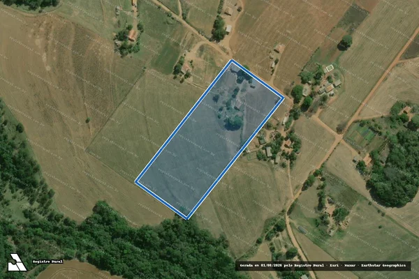 Imagem de satélite de FAZENDA BRASIL - GLEBA 01A - Fazenda Brasil - Gleba 01A em Itararé - SP